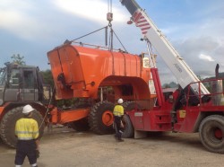 AH400 service module fitup in PNG