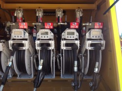 Metered hose reels and Filters