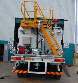Water tank rear view